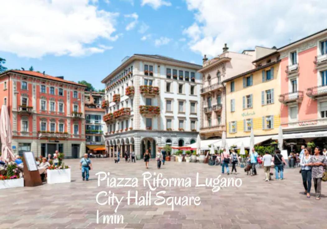Duplex Loft In Lugano Center With Garden, Wi-Fi -By Easylife Swiss Διαμέρισμα Εξωτερικό φωτογραφία